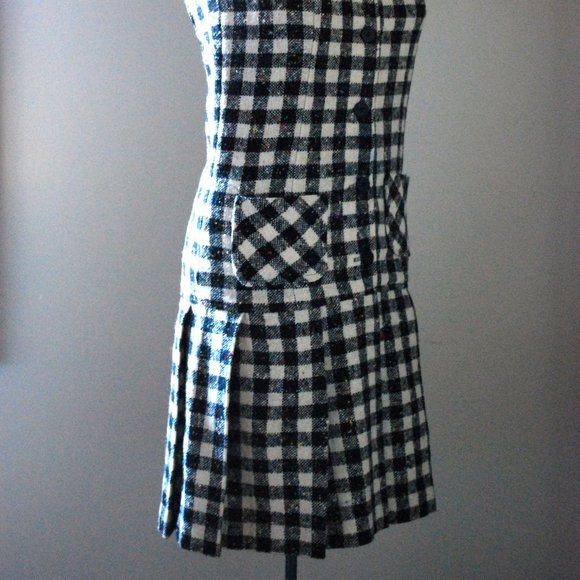 Black & White checkered Wool tweed jumper - Picture 8 of 12